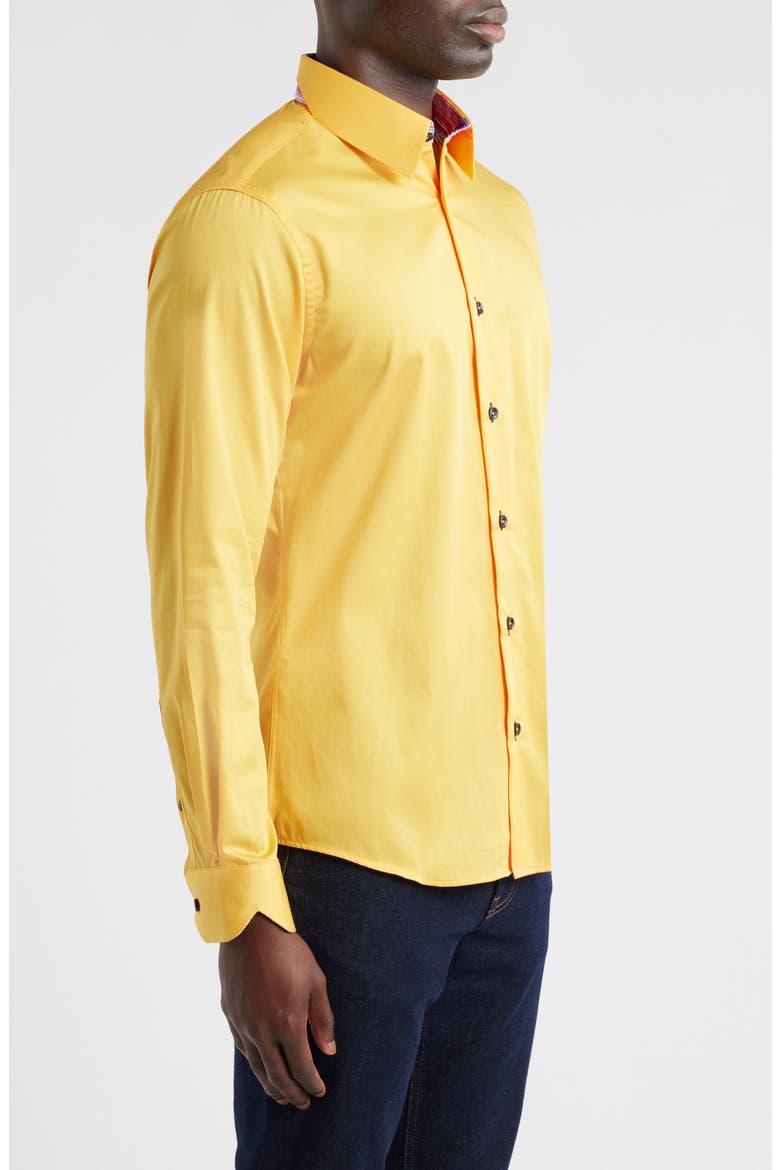 Sinai Collection Cotton Dress Shirt, Alternate, color, MANGO