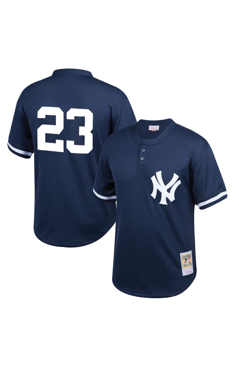 Mitchell & Ness Youth Mitchell & Ness Don Mattingly Navy New York Yankees Cooperstown Collection Mesh Batting Practice Jersey, Main, color, 