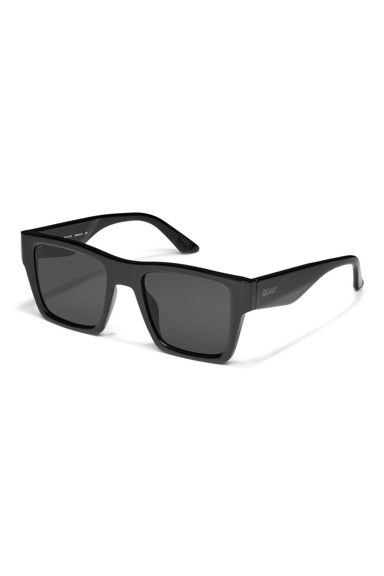 Fast Lane 52mm Square Sunglasses, Alternate, color, BLK SMK