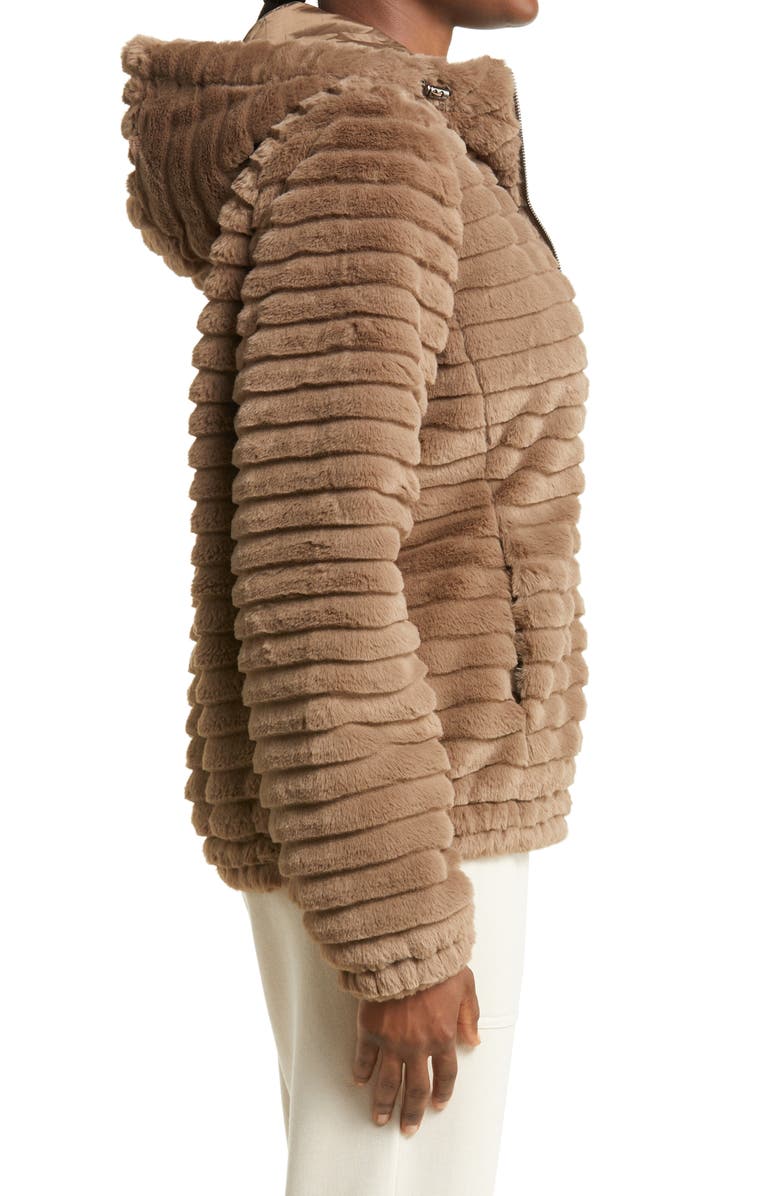 Zella Corded Faux Fur Jacket, Alternate, color,