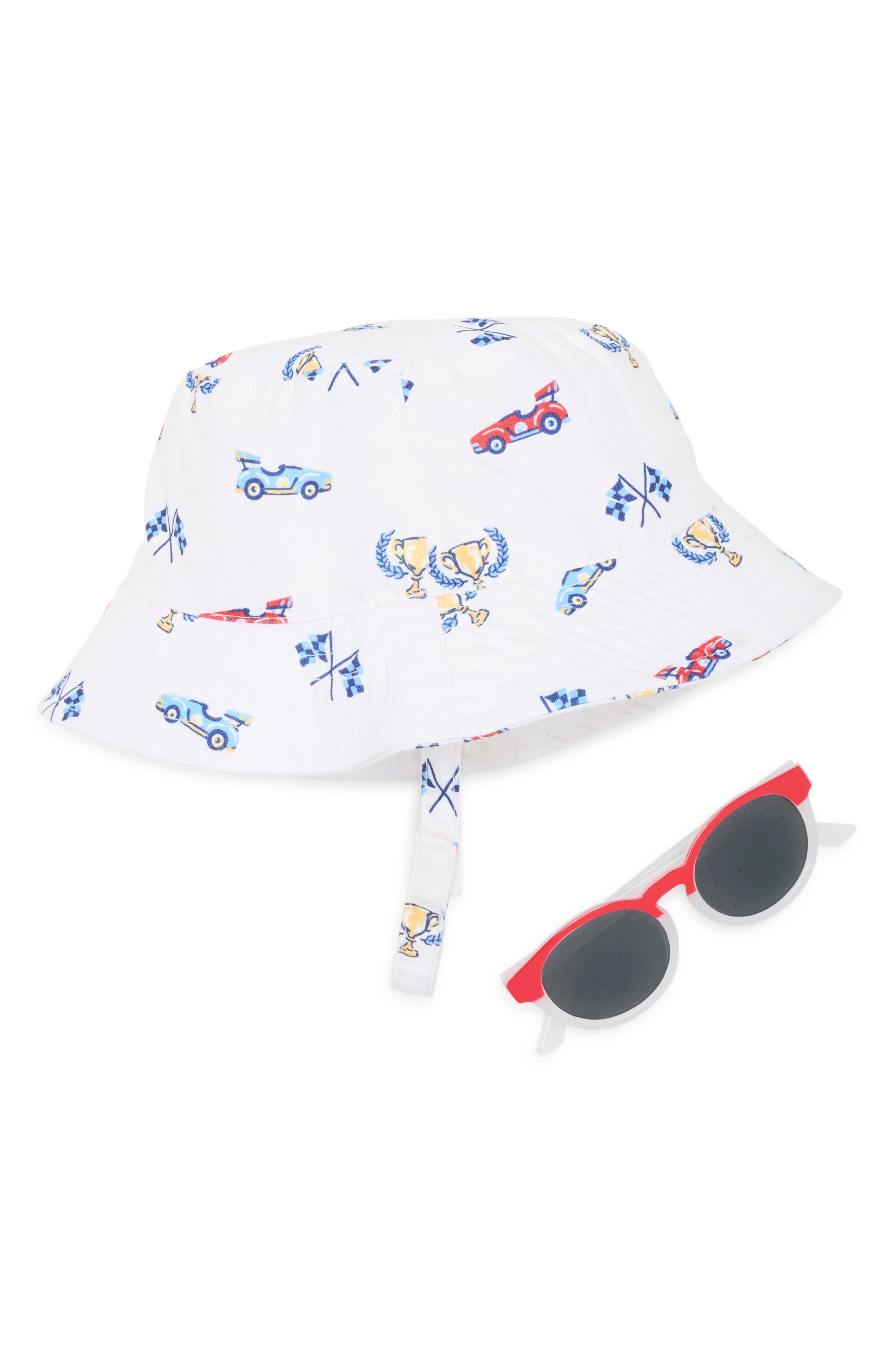 Little Me Racing Sun Hat & Sunglasses Set