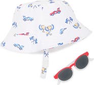 Little Me Racing Sun Hat & Sunglasses Set