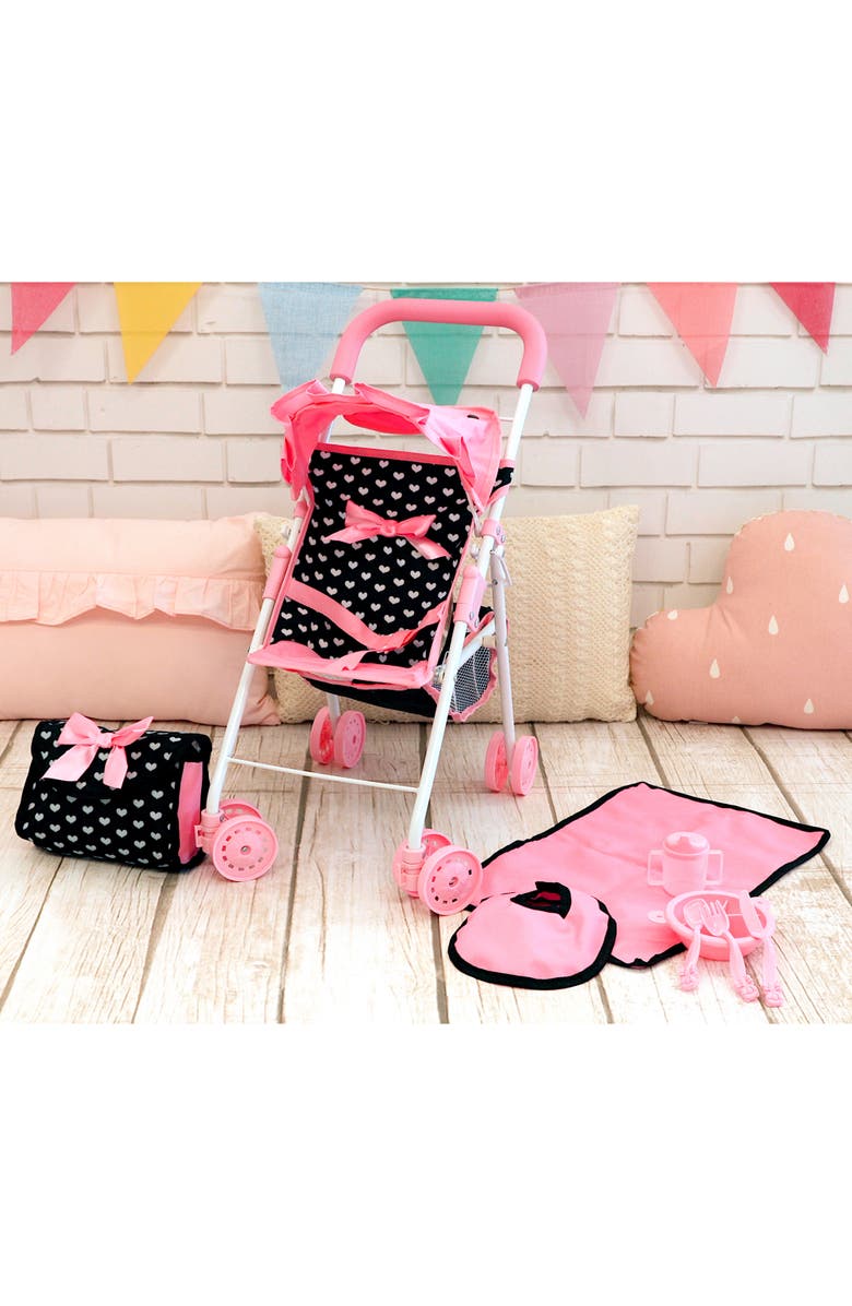 Bayer Design Buggy Doll Stroller Set, Alternate, color, Pink