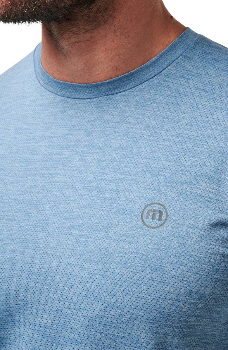 TravisMathew Scenic Vista Logo T-Shirt, Alternate, color, Heather Copen Blue