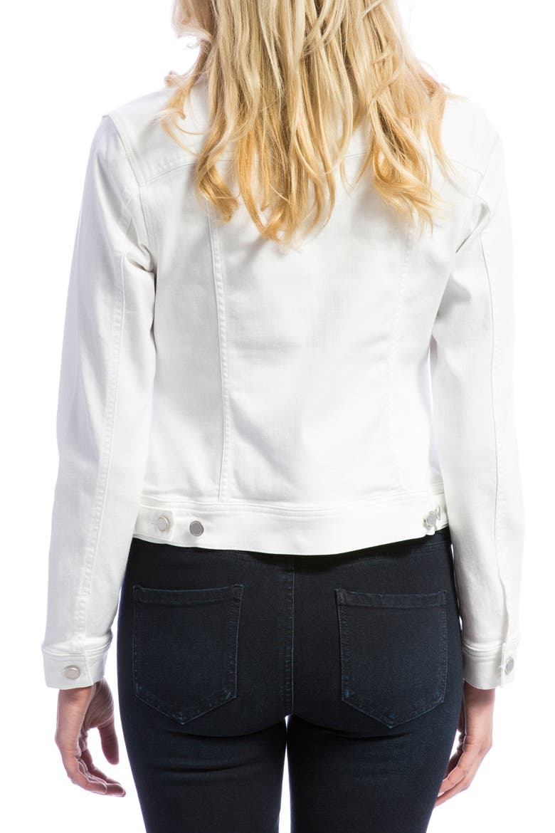 Liverpool Denim Jacket, Alternate, color, BRIGHT WHITE