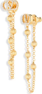 Valentino Garavani VLOGO Signature Front/Back Earrings