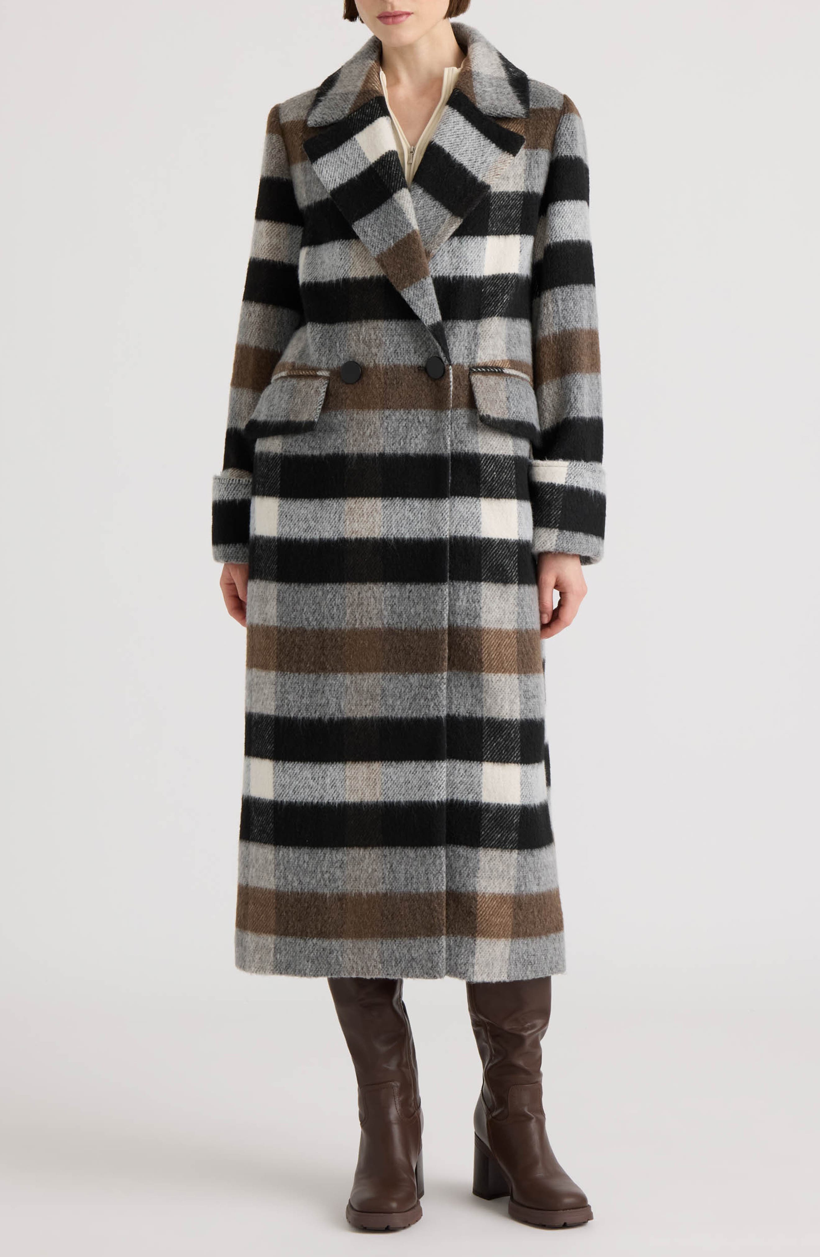 selected BLACK/ BROWN PLAID