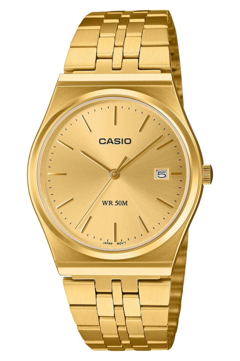 Vintage Analog Bracelet Watch, 35mm, Main, color, GOLD