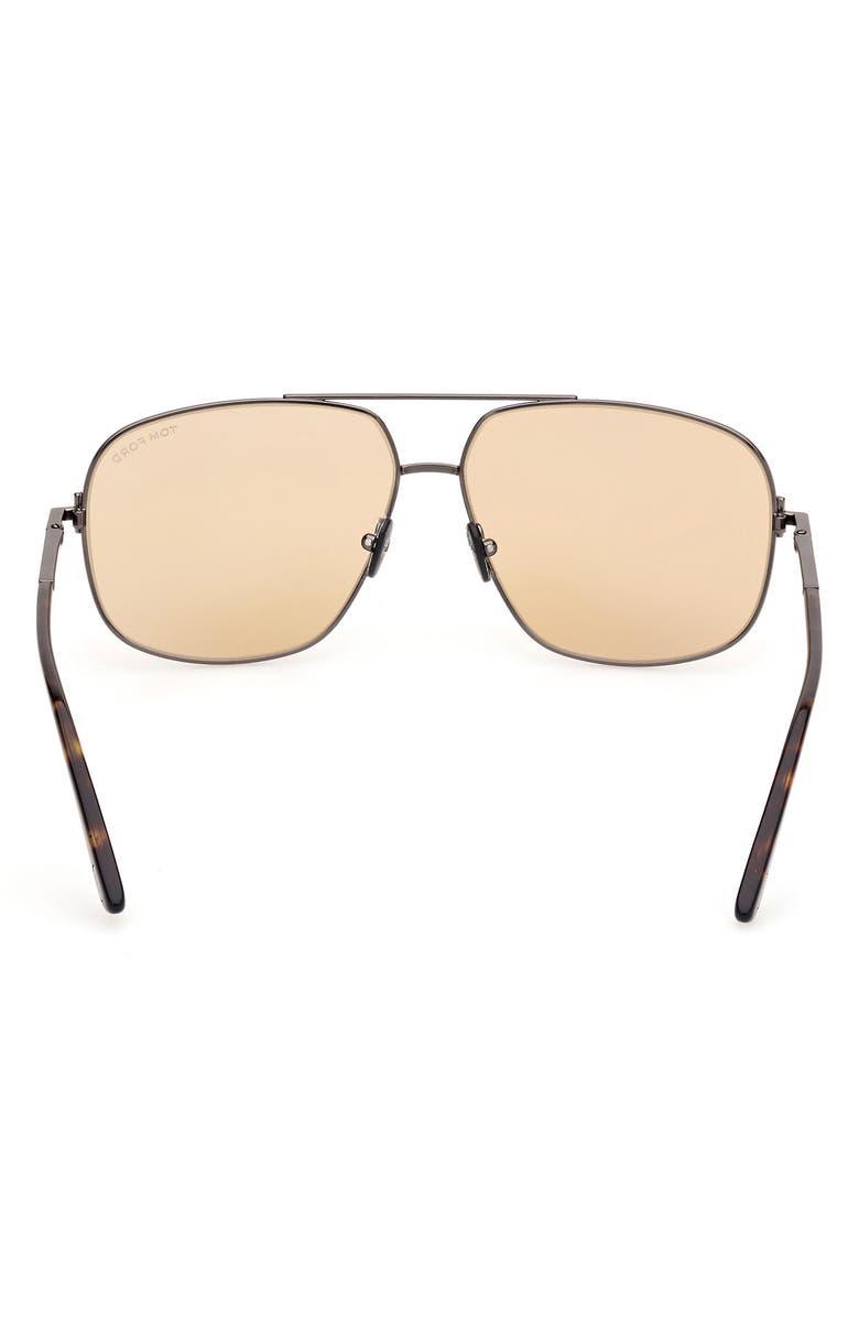 TOM FORD Tex 62mm Navigator Sunglasses, Alternate, color, 