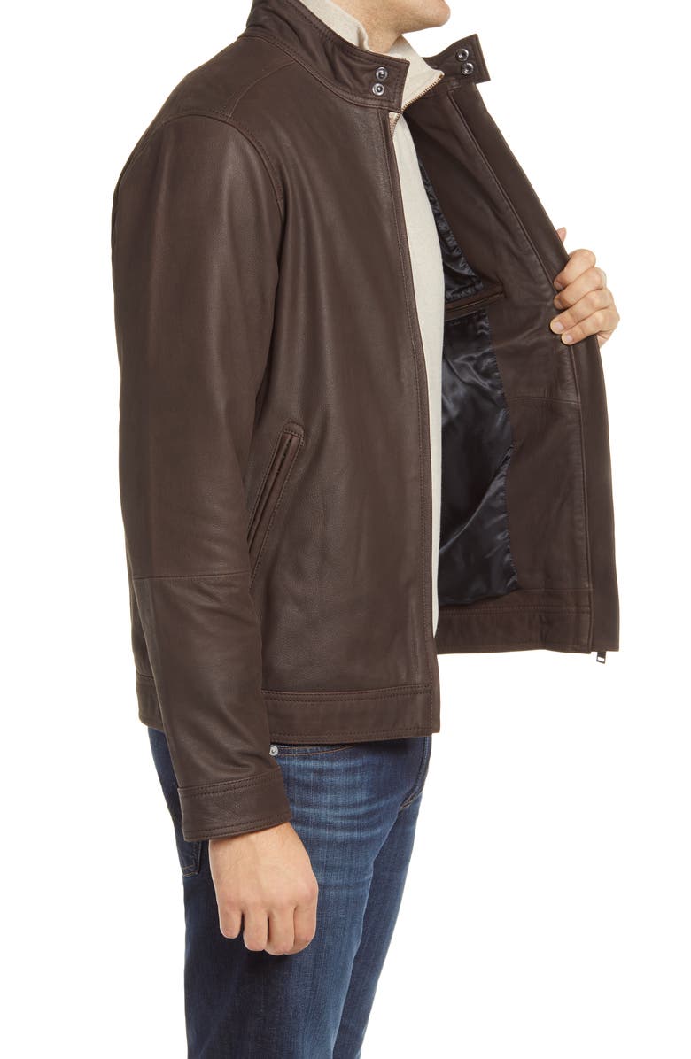 Rodd & Gunn Westhaven Distressed Leather Bomber Jacket, Alternate, color, 