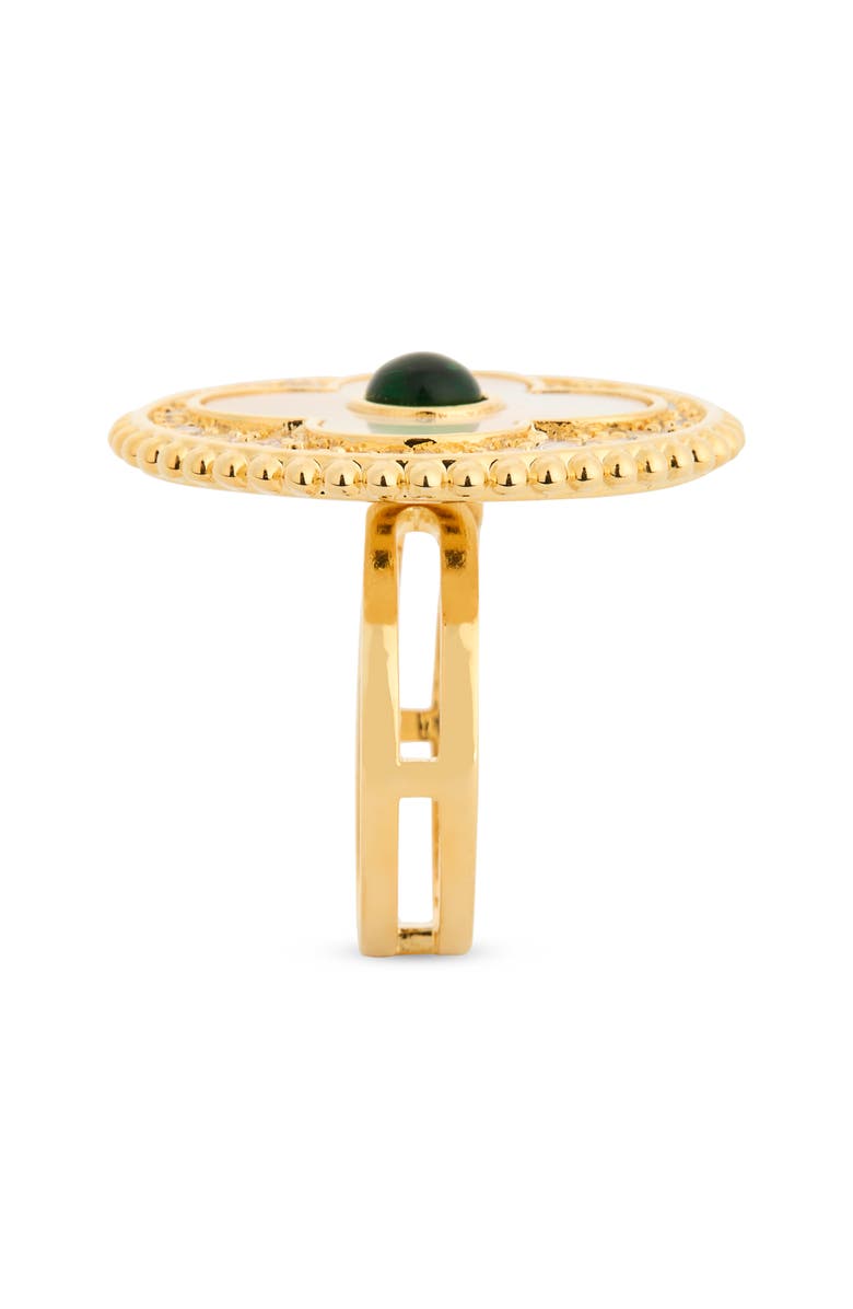 EYE CANDY LOS ANGELES Fiona Flower Ring, Alternate, color, Gold