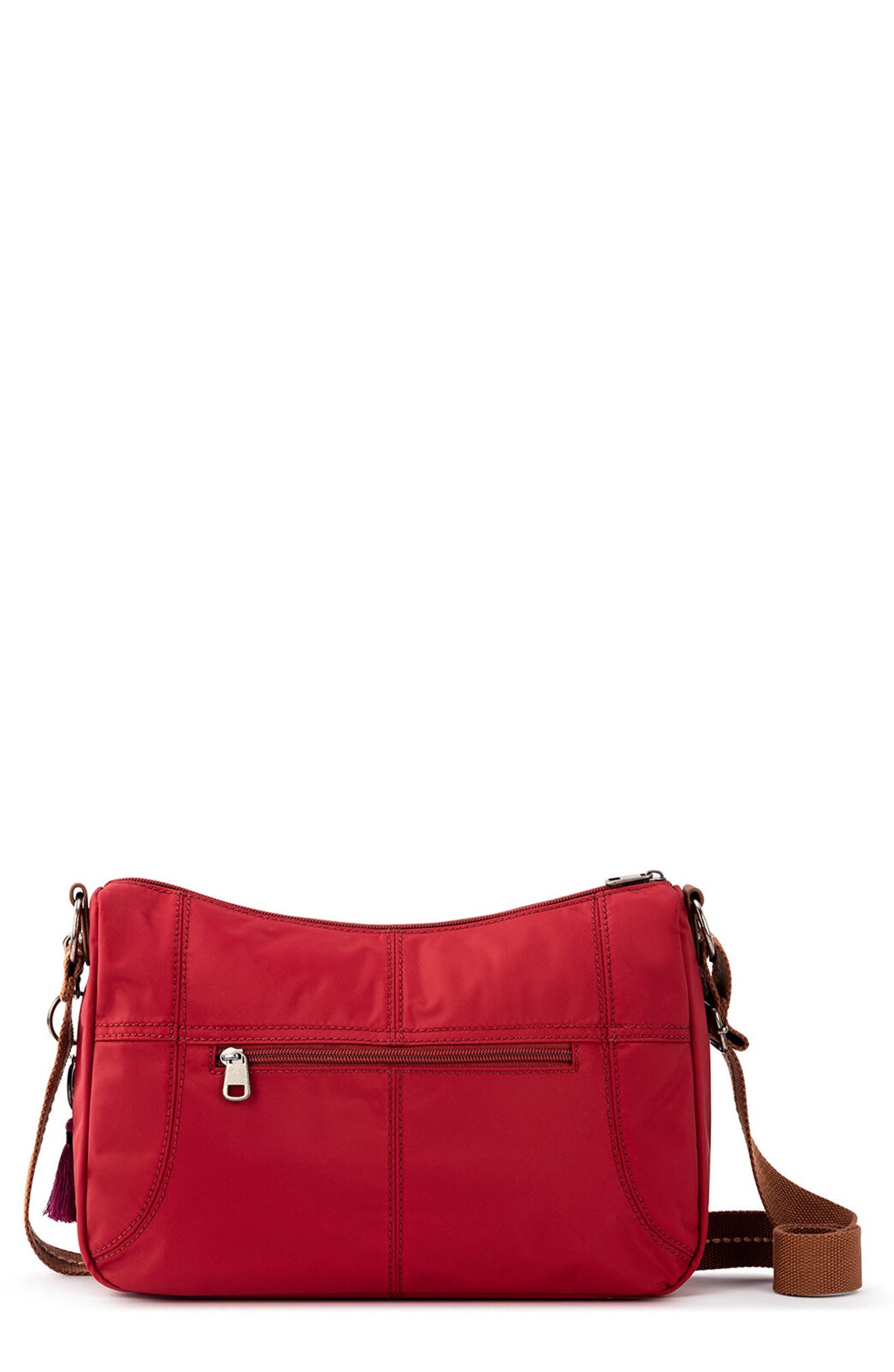 The Sak Esperato Nylon Hobo, Alternate, color, Crimson