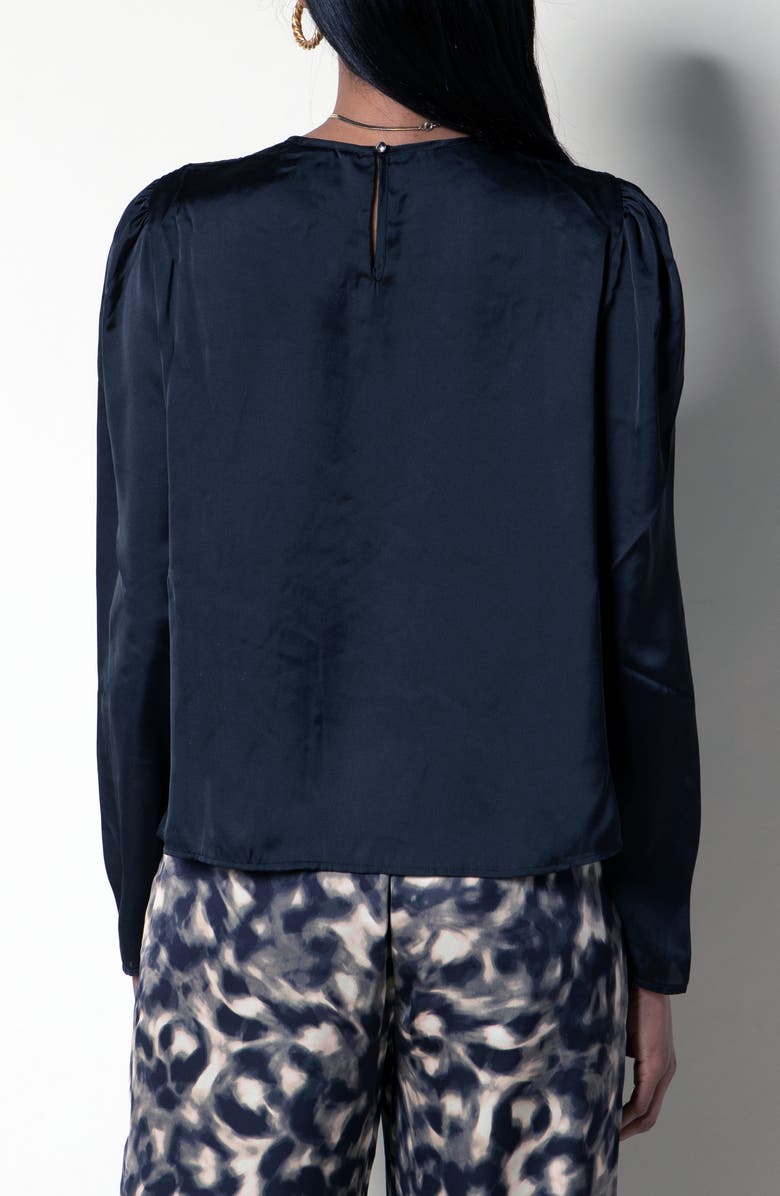 Tart Charise Satin Top, Alternate, color, Black