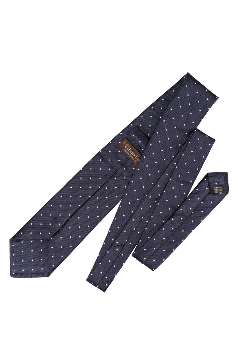 Elizabetta Pisa - Silk Jacquard Tie for Men, Alternate, color, Navy