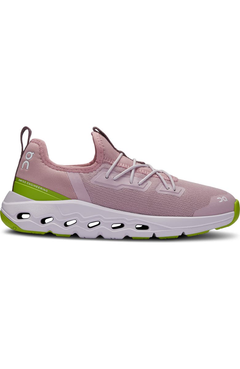 On Kids' Cloudleap Sneaker, Alternate, color, Mauve/Kiwi