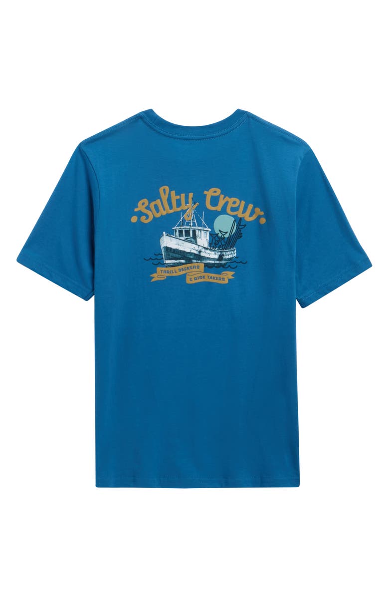 Salty Crew Kids' Hauler Cotton Graphic T-Shirt, Alternate, color, Cast Blue