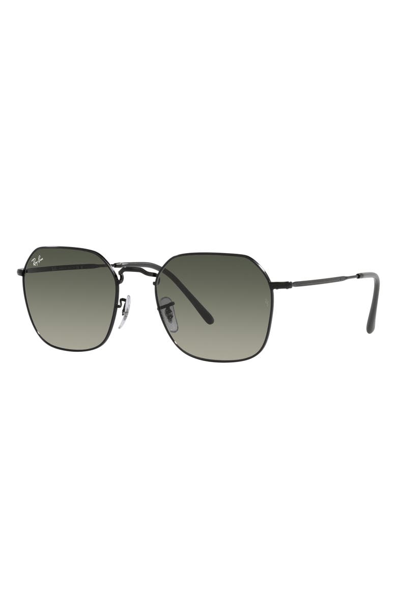 Ray-Ban Jim 53mm Gradient Irregular Sunglasses, Alternate, color, Black