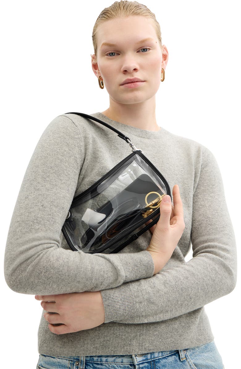 COACH The Coach Originals Stadium Swinger PVC Clear Bag, Alternate, color, Lh/Black