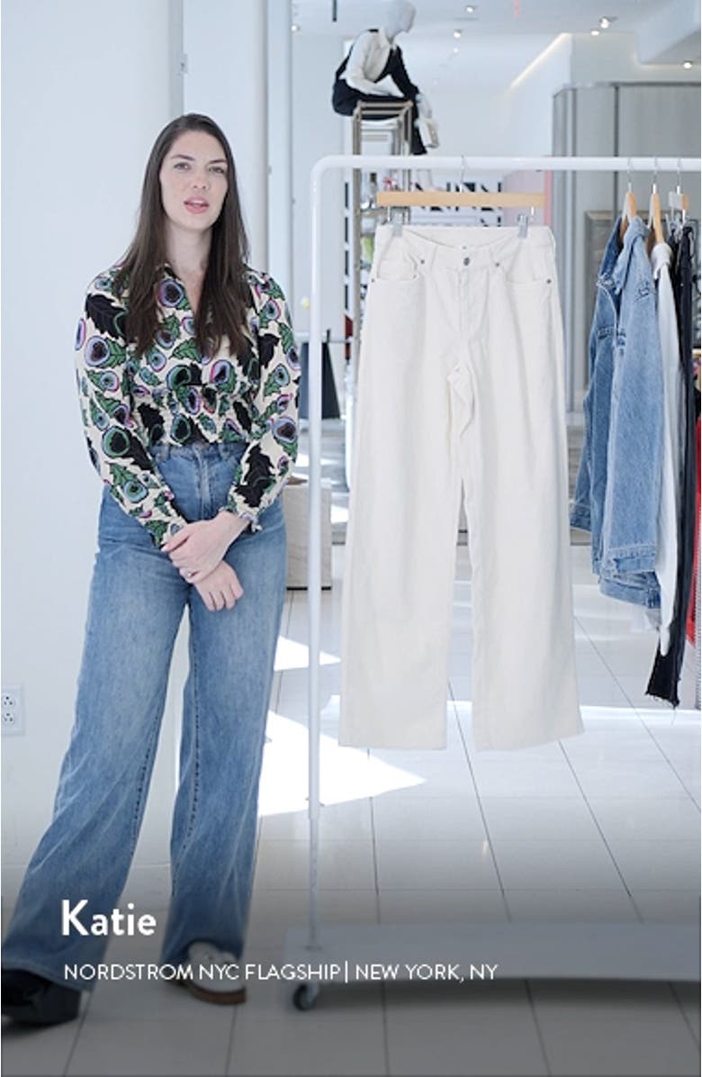 Corduroy Wide Leg Jeans, sales video thumbnail
