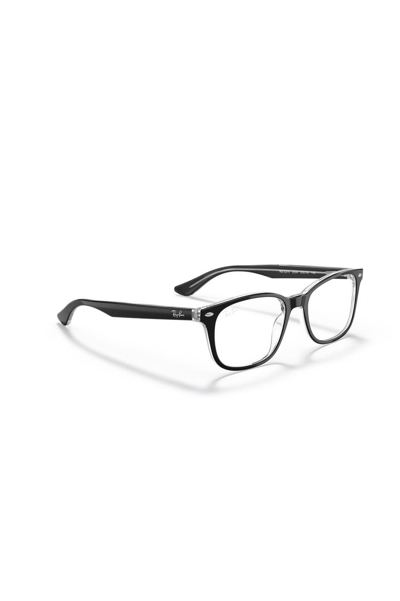 56mm Square optical glasses, Alternate, color, Black