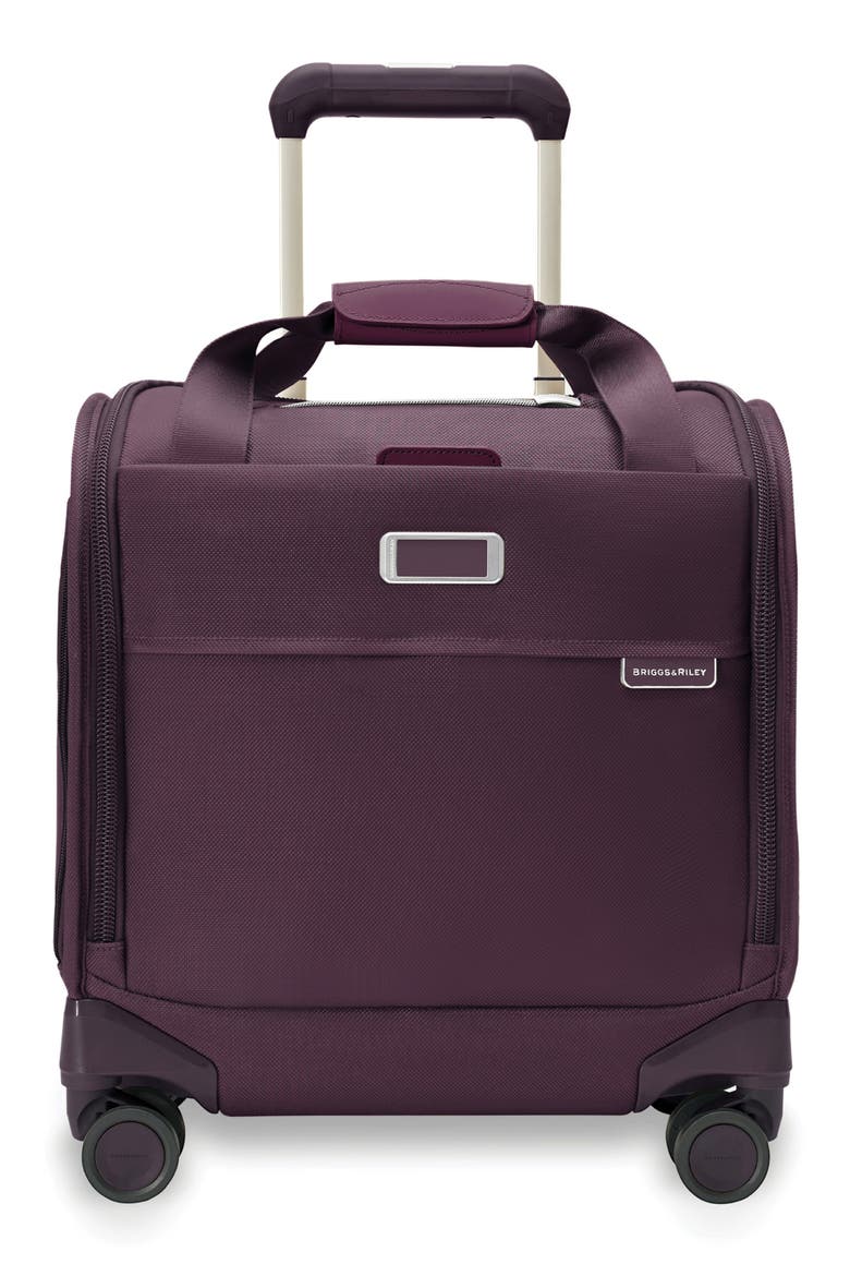 Baseline Cabin Spinner Carry-On Bag, Main, color, PLUM