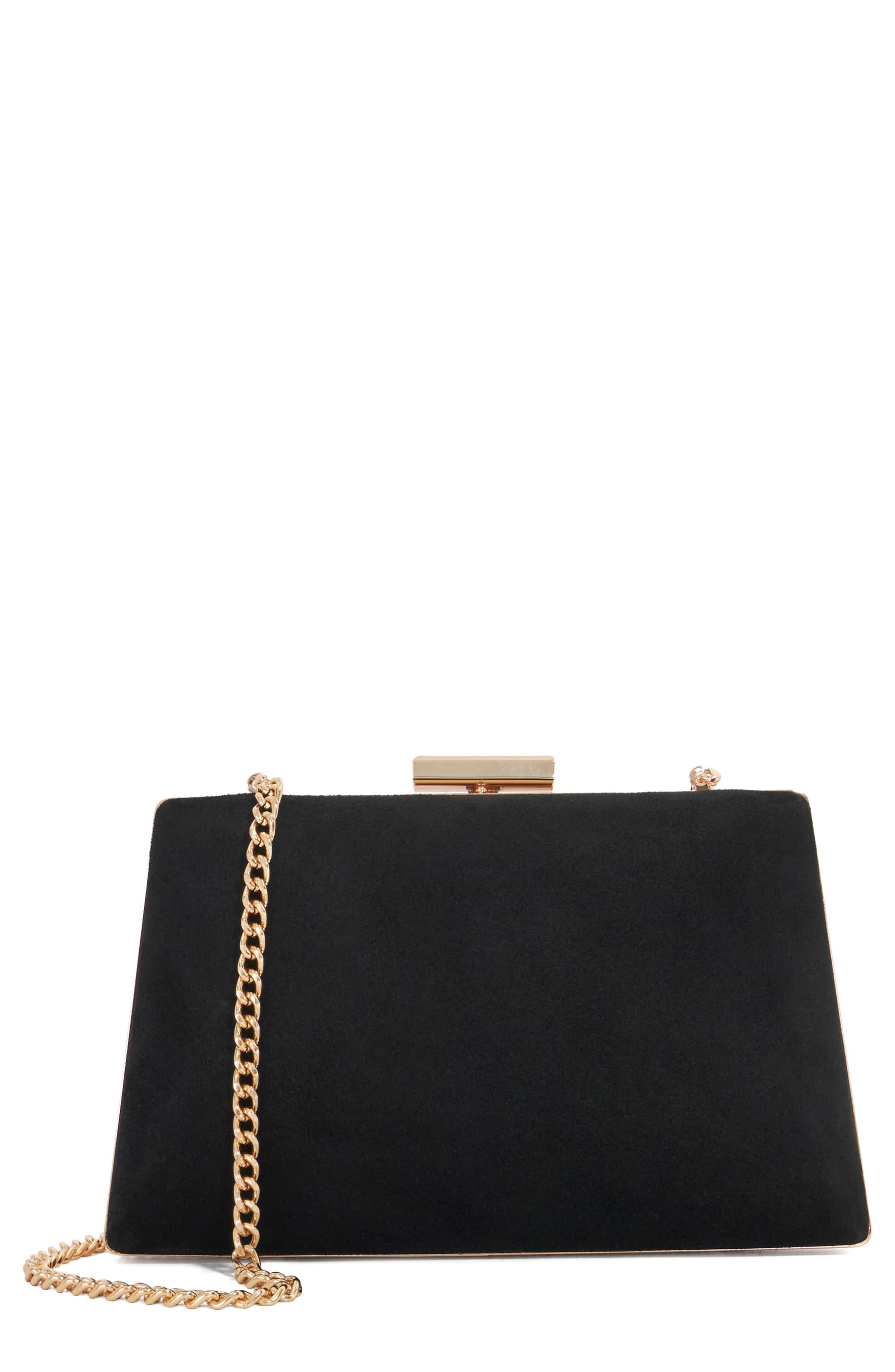 Dune London Bellaria Frame Clutch, Main, color, Black