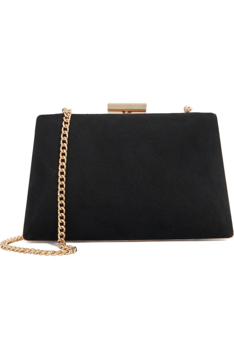Dune London Bellaria Frame Clutch, Main, color, Black