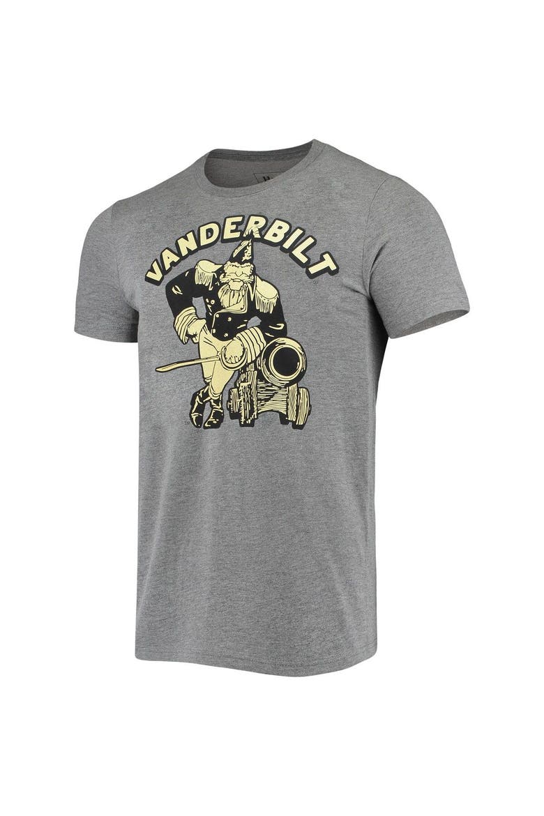 Men's Homefield Heather Gray Vanderbilt Commodores College Vault Vintage Cannon T-Shirt, Alternate, color, Heather Gray