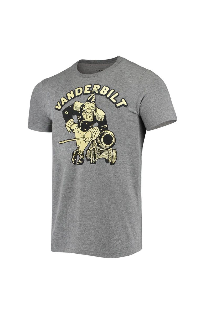 HOMEFIELD Men's Homefield Heather Gray Vanderbilt Commodores College Vault Vintage Cannon T-Shirt, Alternate, color, 