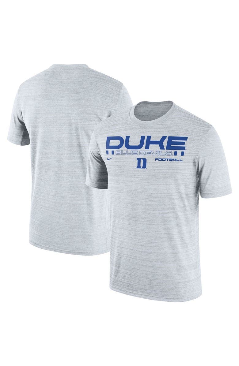 Nike Men's Nike White Duke Blue Devils Velocity Legend Performance T-Shirt, Alternate, color, 