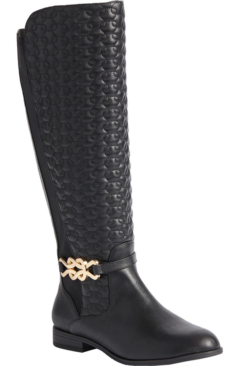 Comfortview The Viona Tall Wide Calf Boot, Main, color, Black