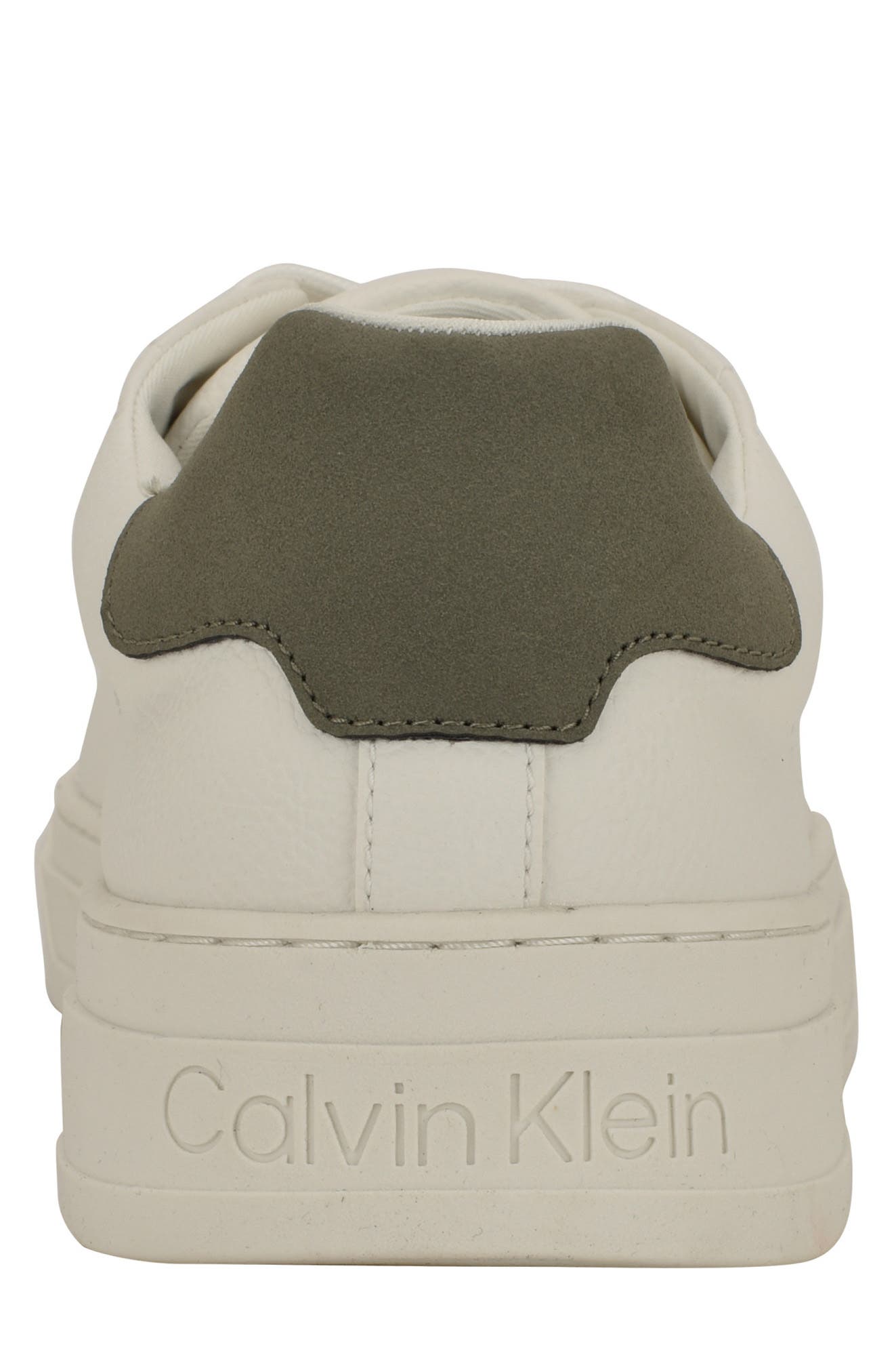 Calvin Klein Solly Low Top Sneaker, Alternate, color, White/ Dark Green