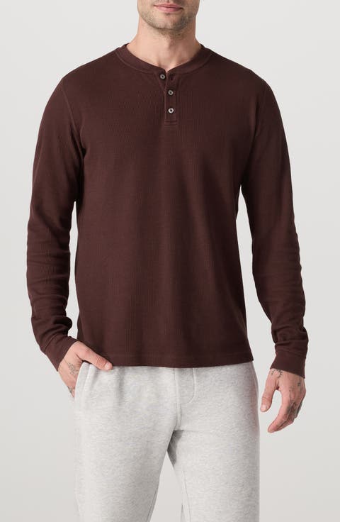 Waffle Knit Henley