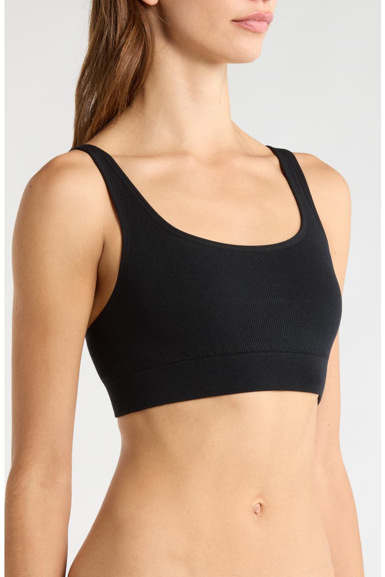 Seamless Bralette, Alternate, color, IMMERSED BLACK