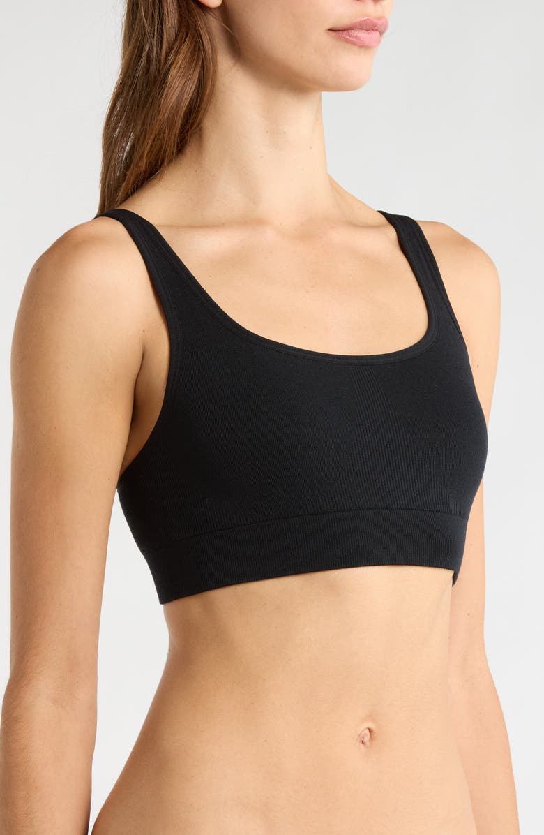 Lunya Seamless Bralette, Alternate, color, Immersed Black