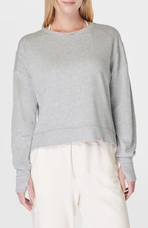 After Class Organic Cotton Blend Longline Sweatshirt