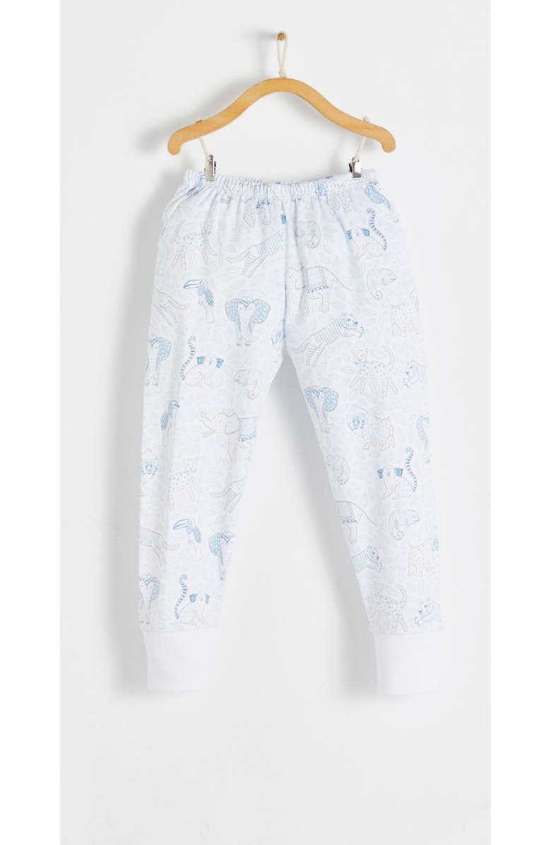 Babycottons Premium Peruvian Pima Cotton Manji Snug Fit Long Pajama Set for Toddler, Alternate, color, Blue