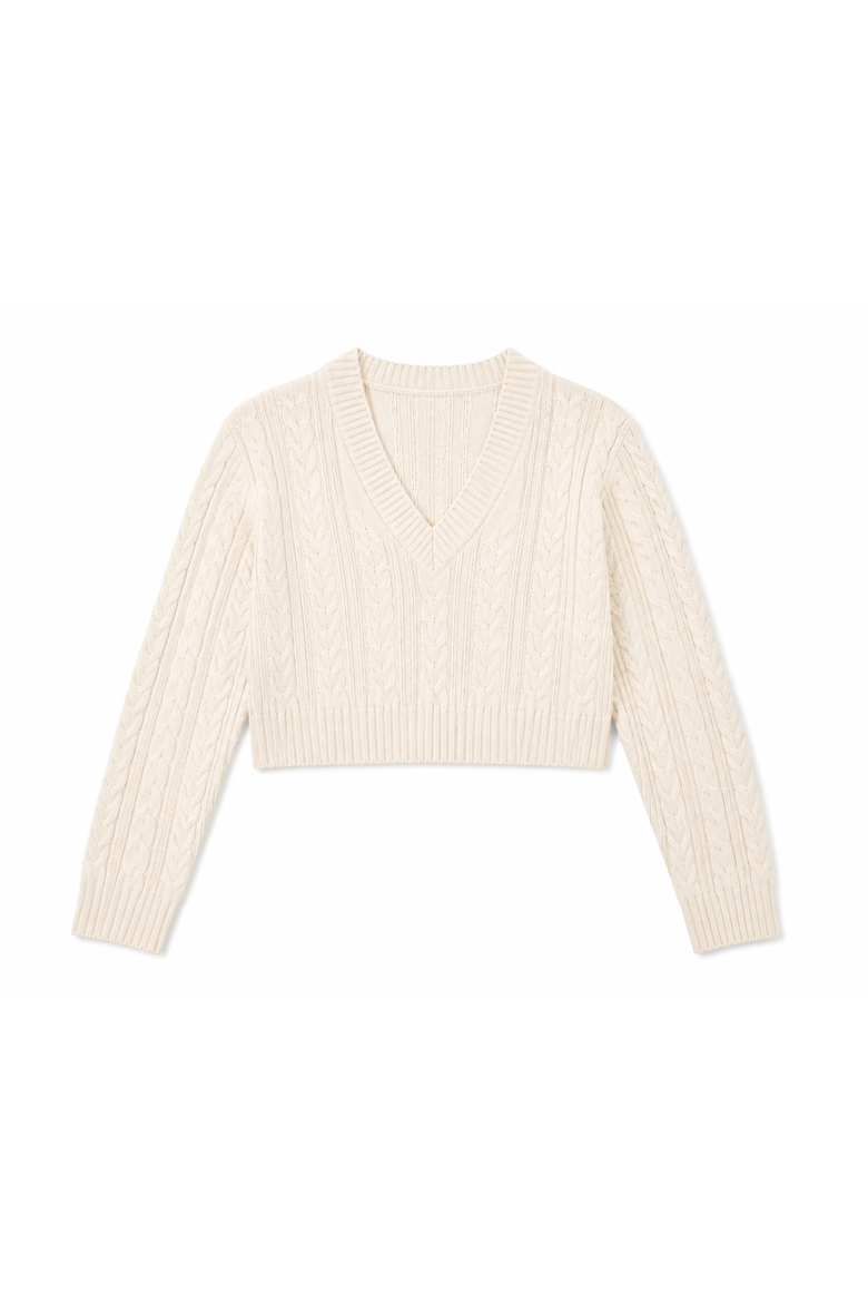 Girls' The "Brandy" Sweater - Big Kid, Alternate, color, Cream