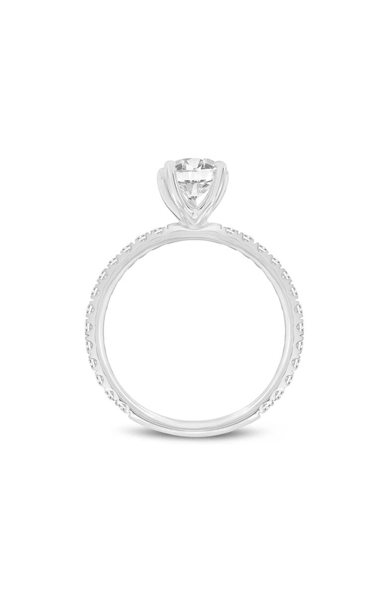LuvMyJewelry Rania 14K White Gold Pear Lab Grown Diamond Hidden Halo Engagement Ring - 1.95 Ct, Alternate, color, 14K White Gold