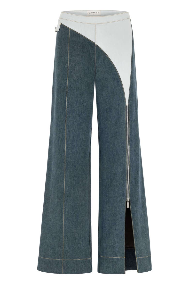 Monte Wide Leg Denim Jeans, Alternate, color, Blue