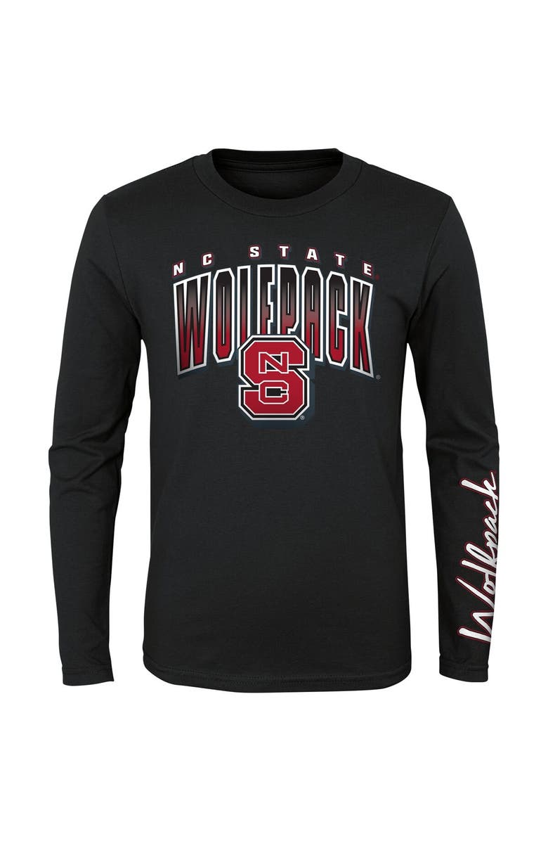 Outerstuff Youth Red/Black NC State Wolfpack Fan Wave T-Shirt Combo Pack, Alternate, color, 