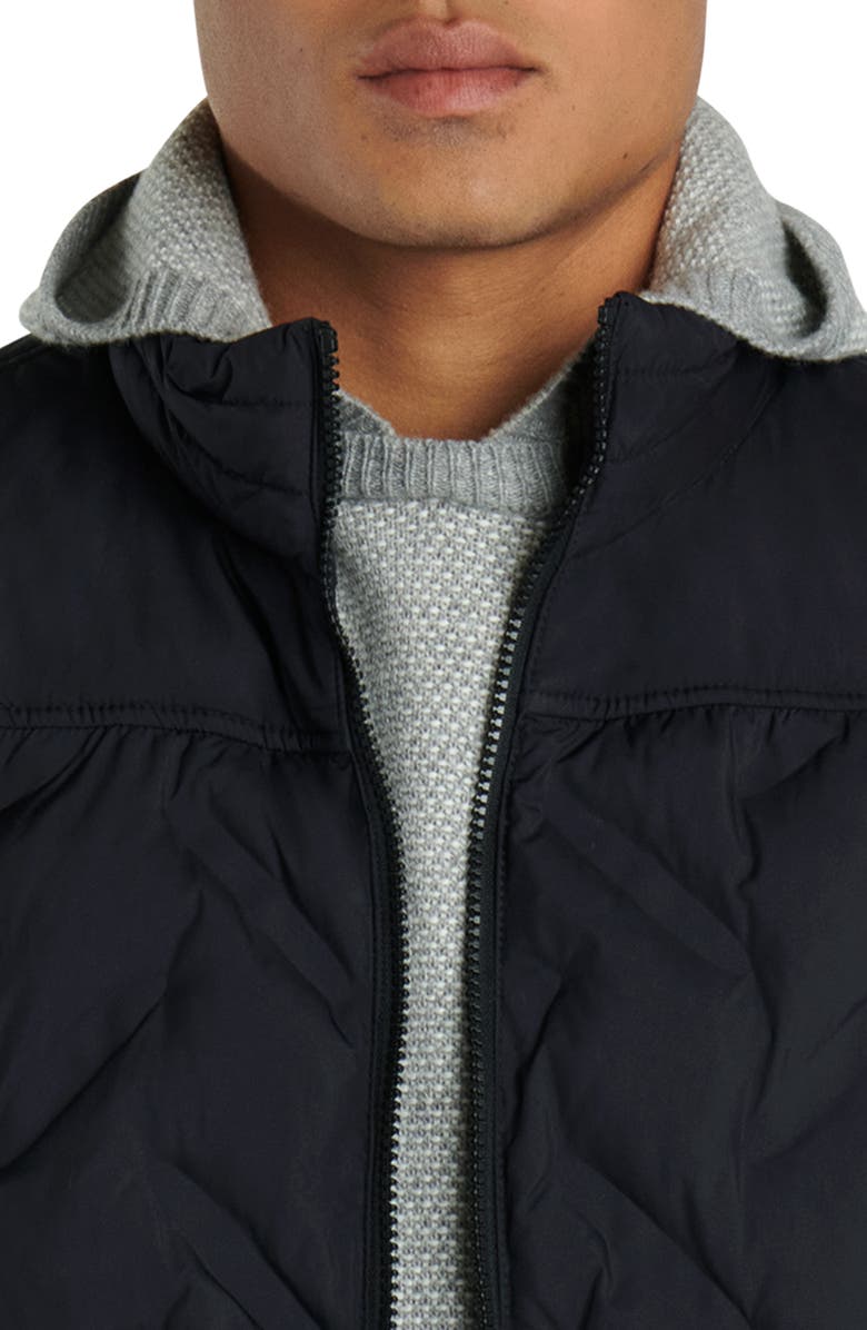 Bugatchi Chevron Quilted Puffer Vest, Alternate, color,