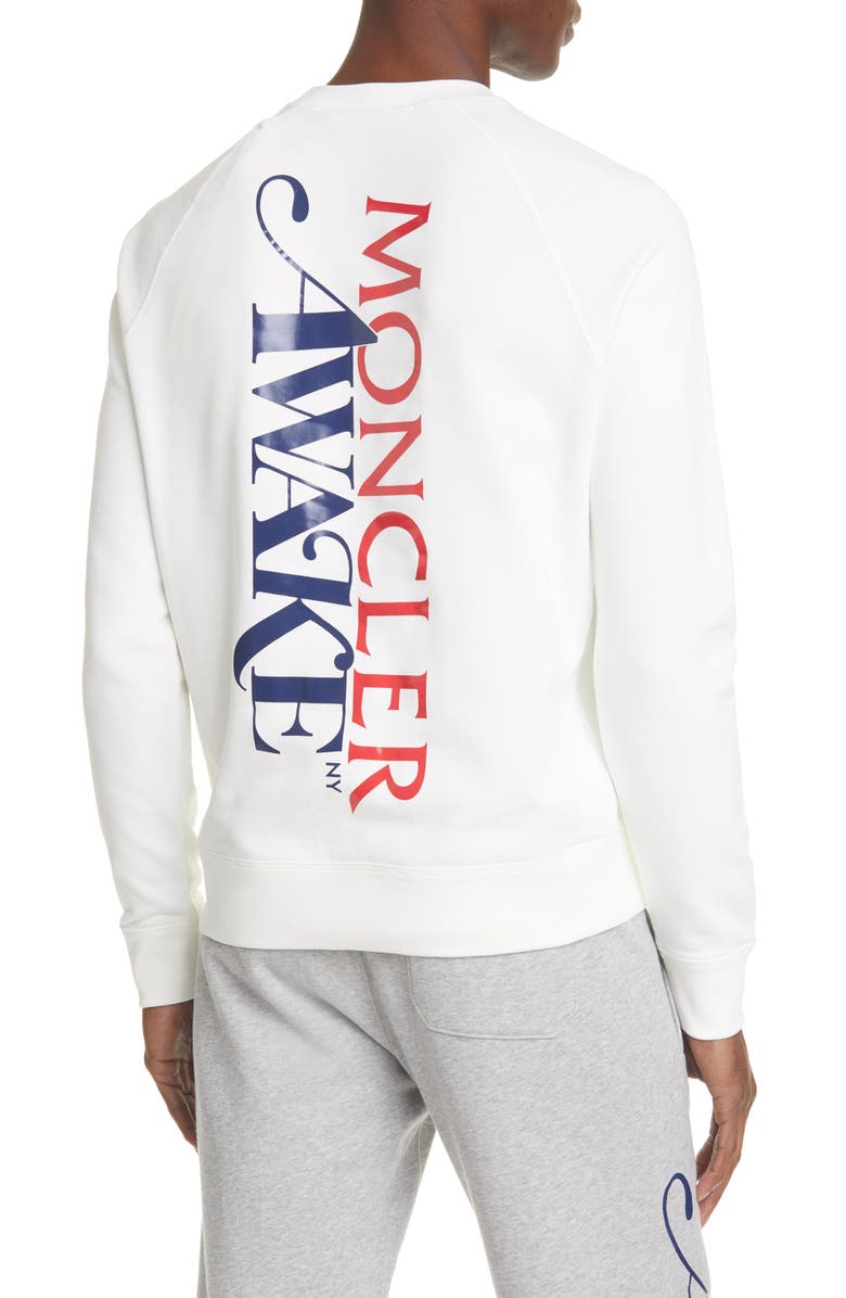 Moncler Genius 2 Moncler 1952 Awake Logo Crewneck Sweatshirt, Alternate, color, 