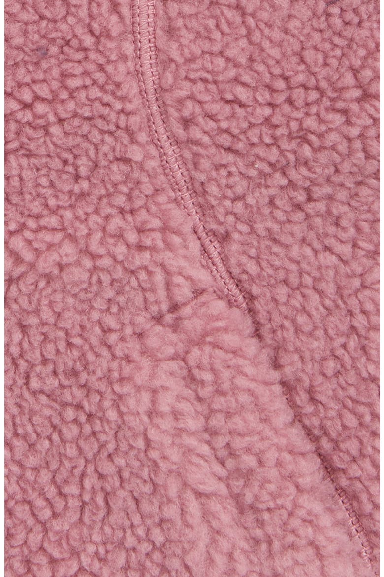 High Pile Fleece Vest, Alternate, color, MAUVE BERRY/ CARBON NAVY