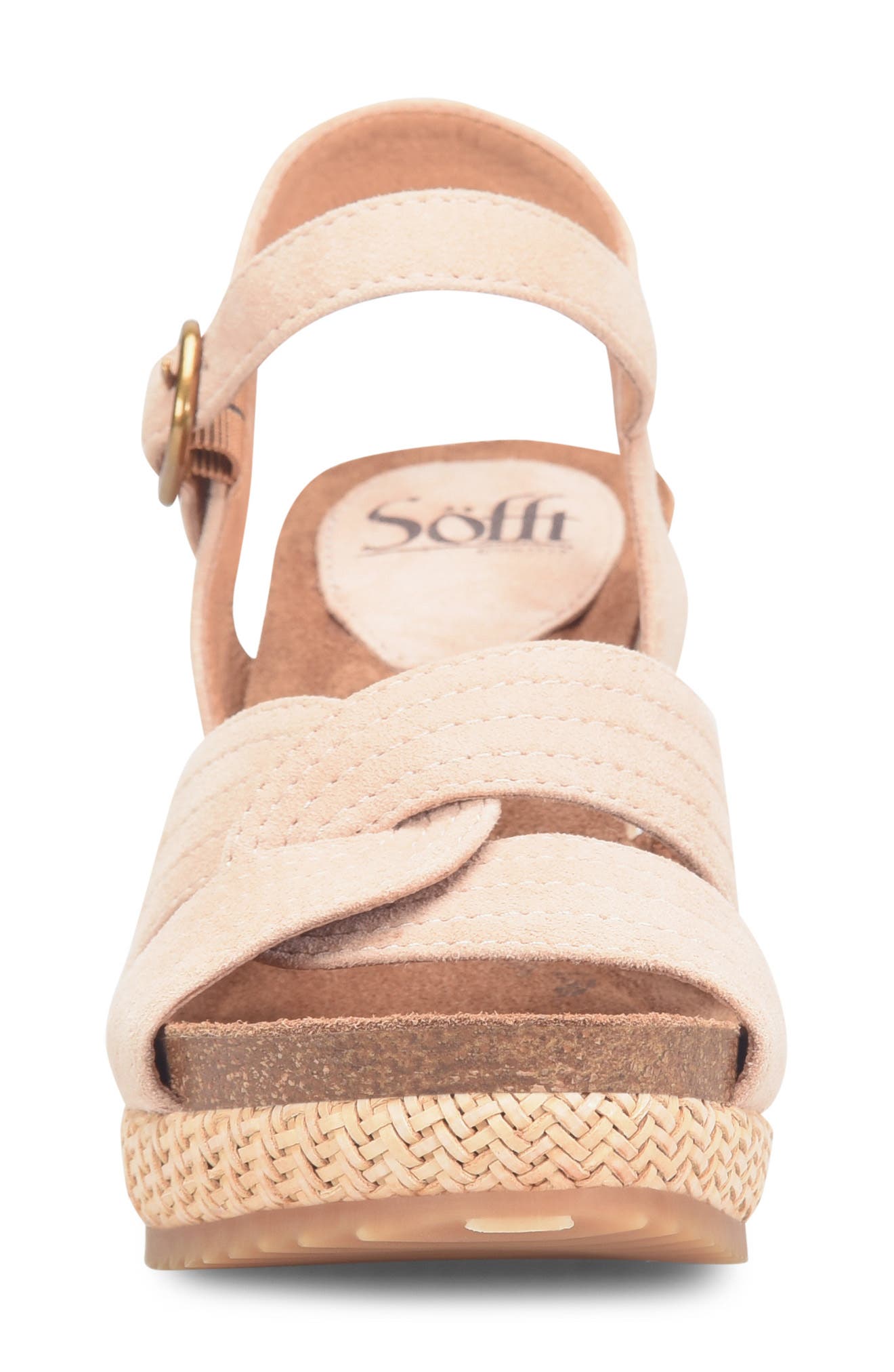 Söfft Clarissa Wedge Sandal, Alternate, color, Blush
