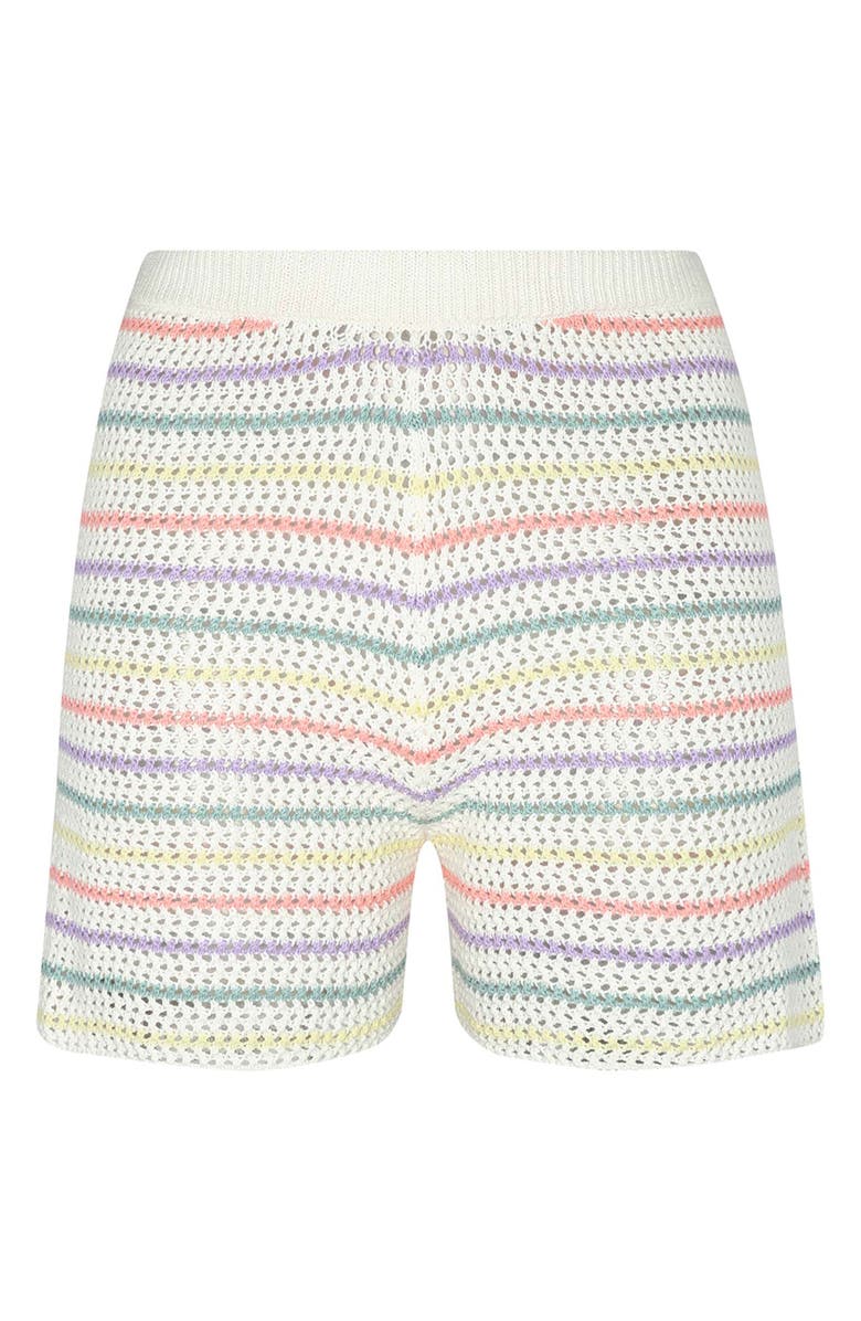 Capittana Maya Stripe Cover-Up Shorts, Alternate, color, Multicolor