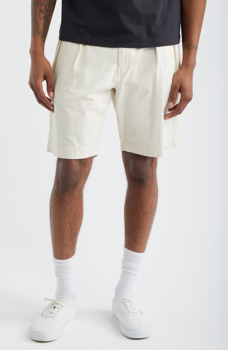 Service Works Part Timer Organic Cotton Twill Shorts, Main, color, Off-White