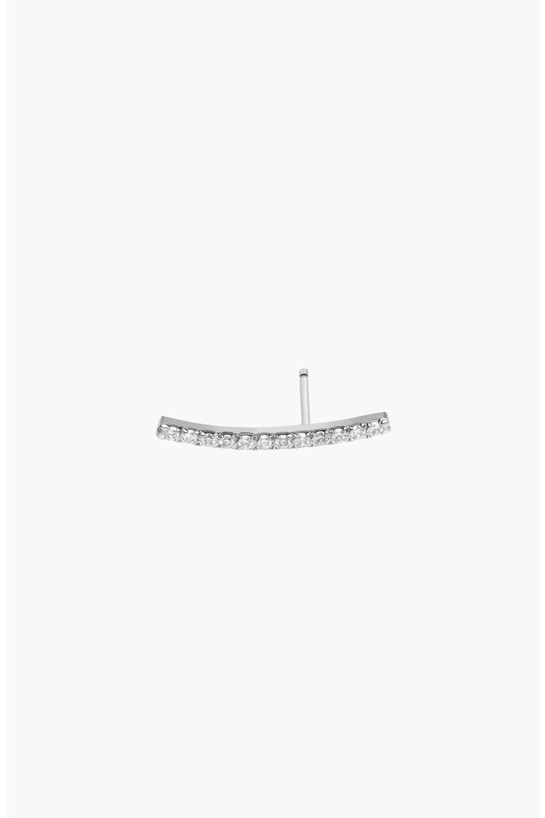 Archival Path Earring, Alternate, color, White Gold Vermeil