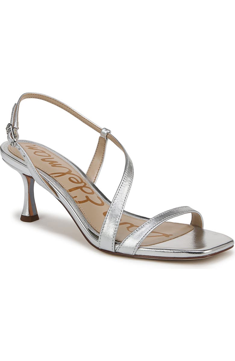 Sam Edelman Prance Slingback Sandal, Main, color, Silver