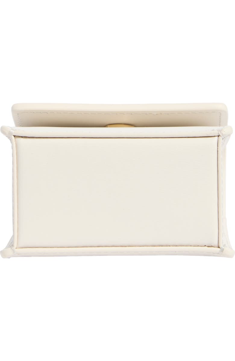 Off-White Micro Jitney Leather Top Handle Bag, Alternate, color,